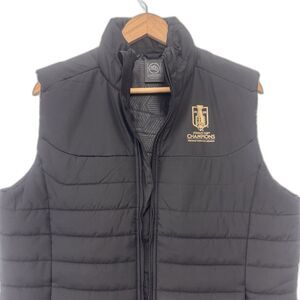 Florida Panthers Puffer Vest Men Medium Black Stormtech Quilted Stanley Cup